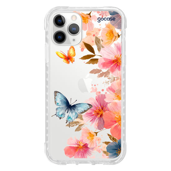 Capinha para celular  Borboletas e Flores