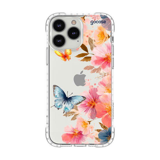 Capinha para celular  Borboletas e Flores