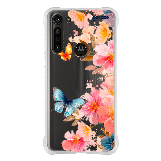 Capinha para celular  Borboletas e Flores