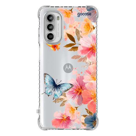 Capinha para celular  Borboletas e Flores