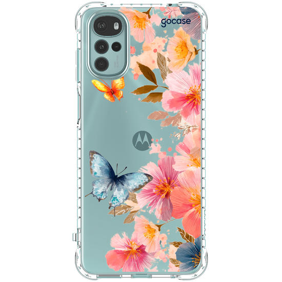 Capinha para celular  Borboletas e Flores
