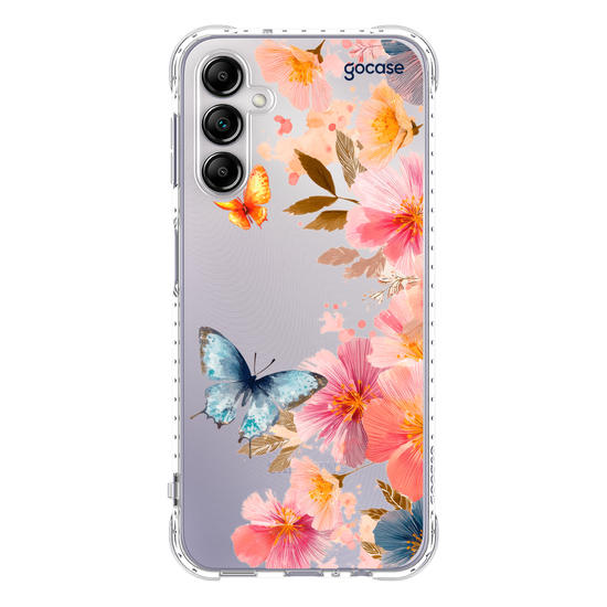 Capinha para celular  Borboletas e Flores