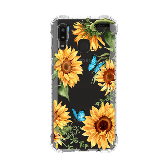 Capinha para celular Borboletas e Girassóis