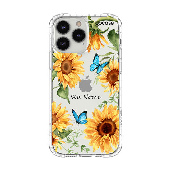 Capinha para celular Borboletas e Girassóis