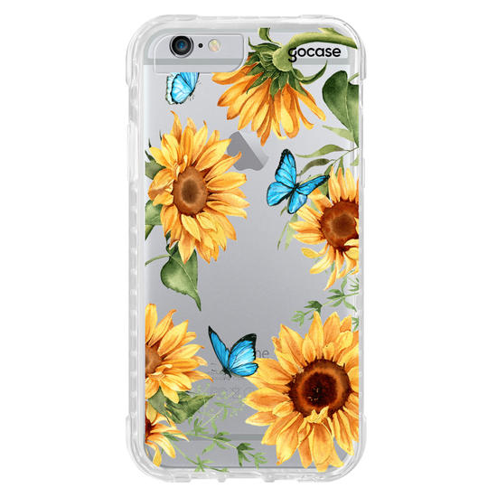 Capinha para celular Borboletas e Girassóis