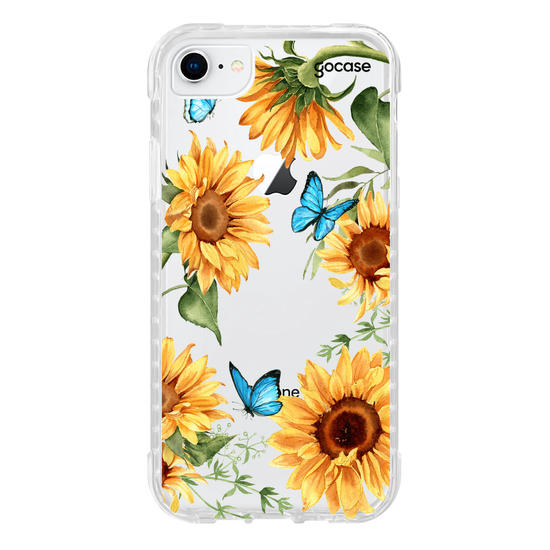 Capinha para celular Borboletas e Girassóis