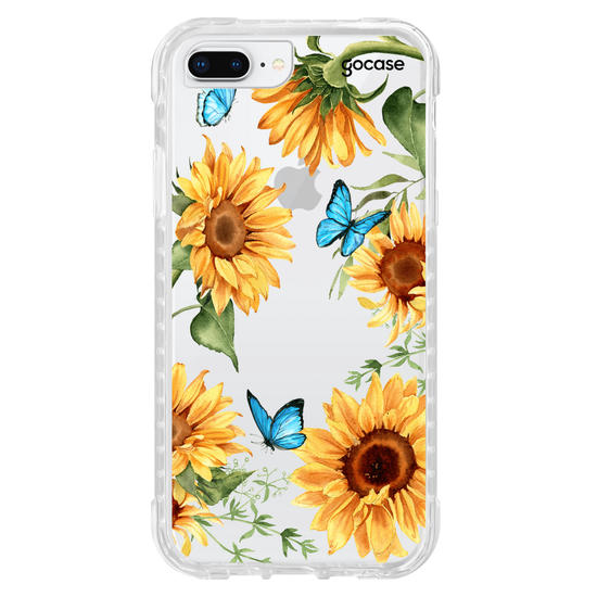 Capinha para celular Borboletas e Girassóis