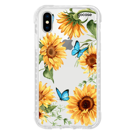 Capinha para celular Borboletas e Girassóis