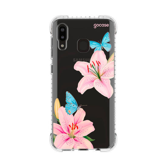 Capinha para celular  Borboletas e Lírios