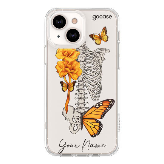 Borboletas e Ossos Phone Case