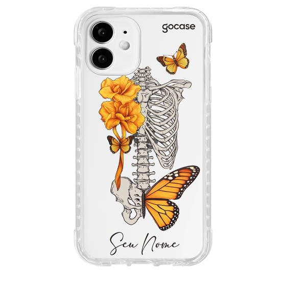 Capinha para celular Borboletas e Ossos