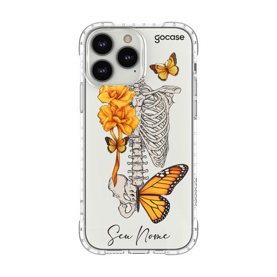 Capinha para celular Borboletas e Ossos