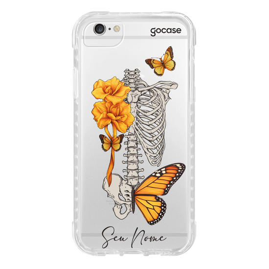 Capinha para celular Borboletas e Ossos