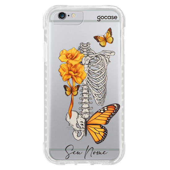 Capinha para celular Borboletas e Ossos