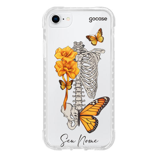 Capinha para celular Borboletas e Ossos