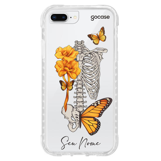Capinha para celular Borboletas e Ossos