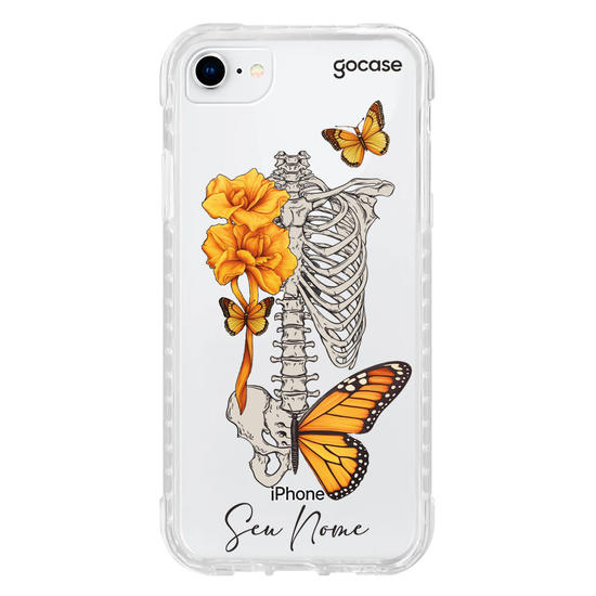 Capinha para celular Borboletas e Ossos