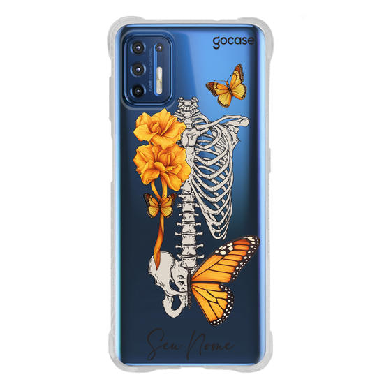 Capinha para celular Borboletas e Ossos