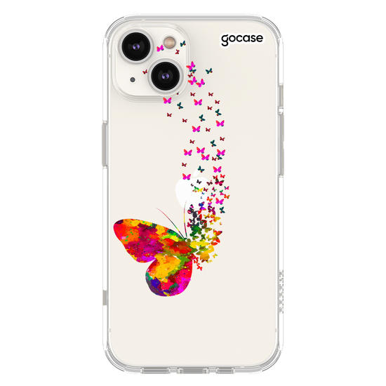 Capinha para celular Borboletas Flutuantes Manuscrita