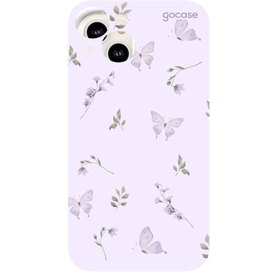 Capinha para celular  Borboletas Lavanda