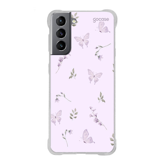 Capinha para celular  Borboletas Lavanda