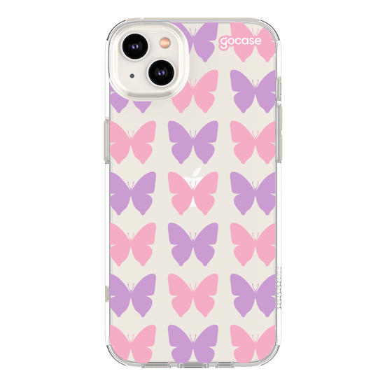 Capinha para celular  Borboletas Lilás e Rosa