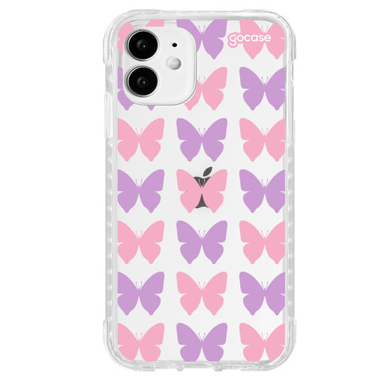 Capinha para celular  Borboletas Lilás e Rosa