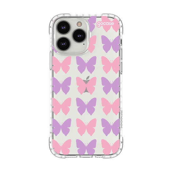 Capinha para celular  Borboletas Lilás e Rosa