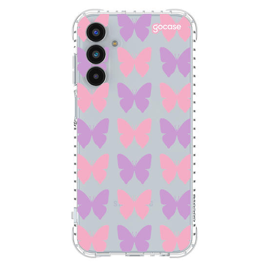 Capinha para celular  Borboletas Lilás e Rosa