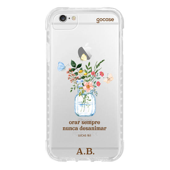 Capinha para celular  Flores e Borboletas Lucas 18