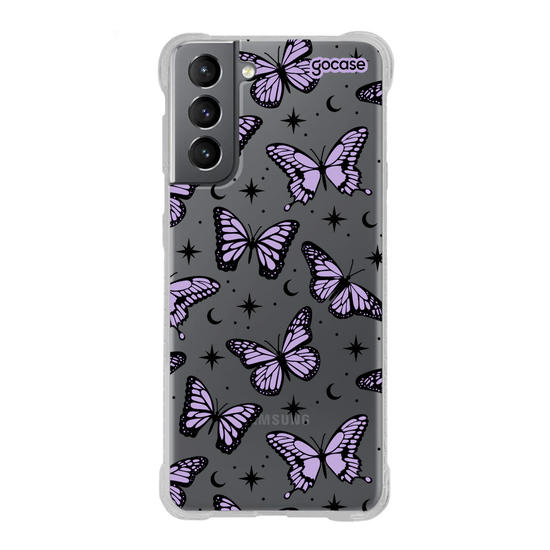 Capinha para celular  Borboletas Místicas - Lilás