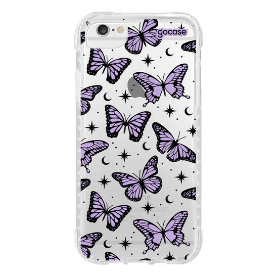 Capinha para celular  Borboletas Místicas - Lilás