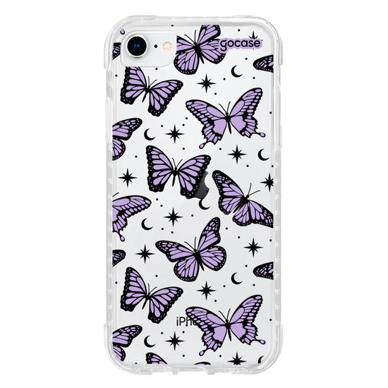 Capinha para celular  Borboletas Místicas - Lilás