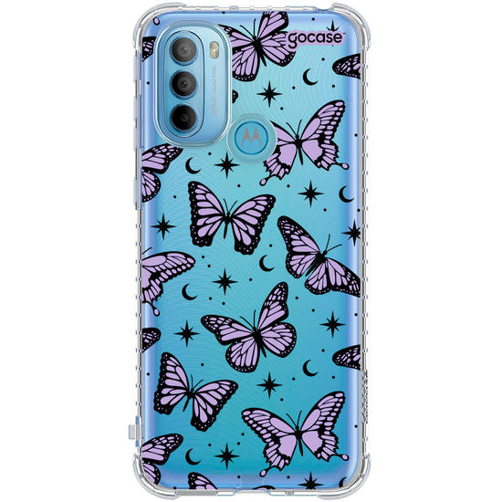Capinha para celular  Borboletas Místicas - Lilás