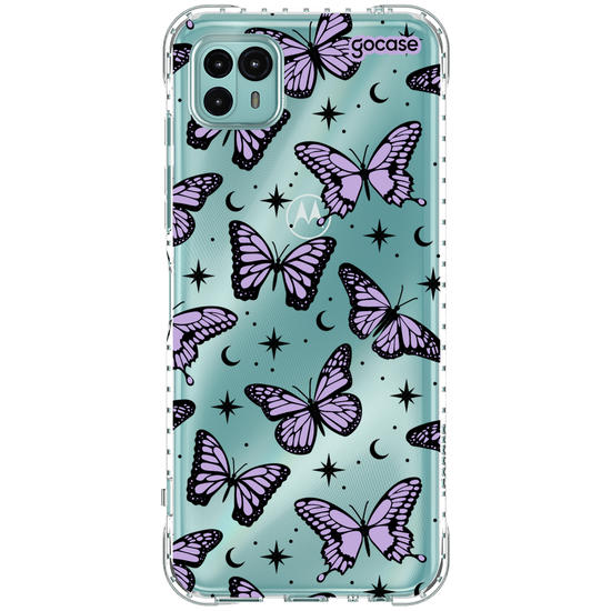 Capinha para celular  Borboletas Místicas - Lilás
