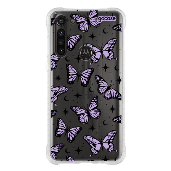 Capinha para celular  Borboletas Místicas - Lilás