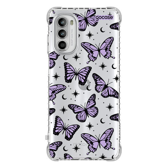 Capinha para celular  Borboletas Místicas - Lilás