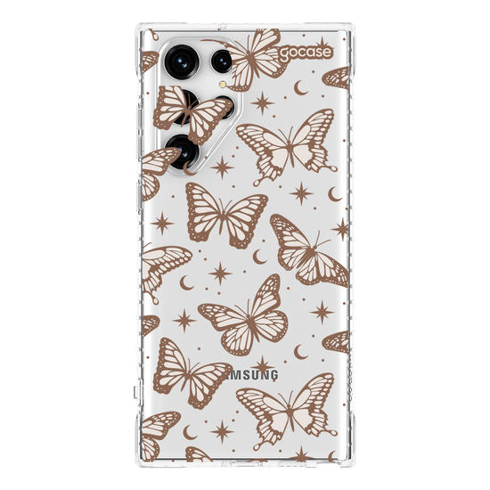 Capinha para celular  Borboletas Místicas - Marrom