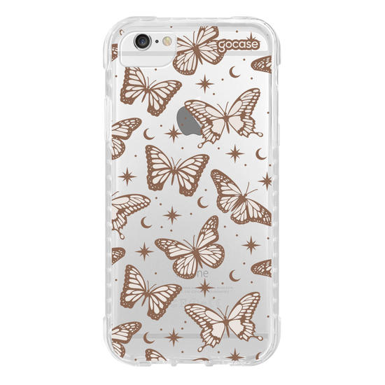 Capinha para celular  Borboletas Místicas - Marrom