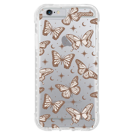 Capinha para celular  Borboletas Místicas - Marrom