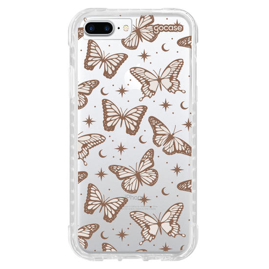 Capinha para celular  Borboletas Místicas - Marrom