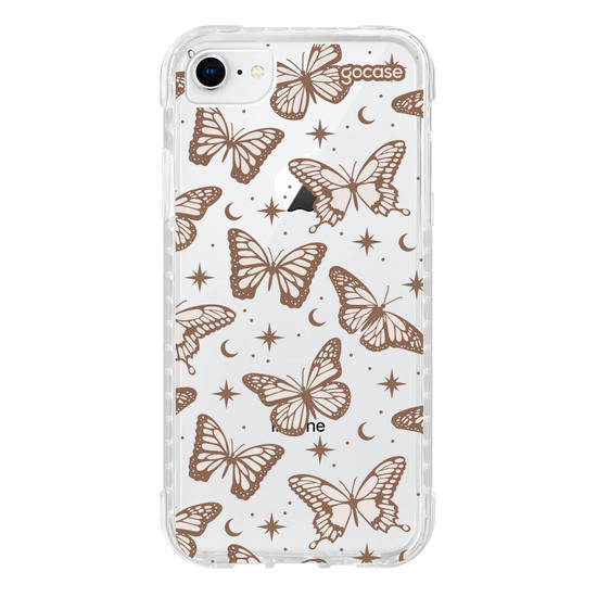 Capinha para celular  Borboletas Místicas - Marrom