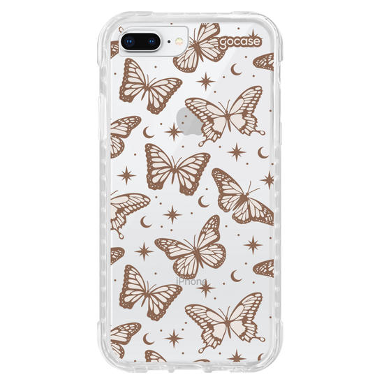 Capinha para celular  Borboletas Místicas - Marrom