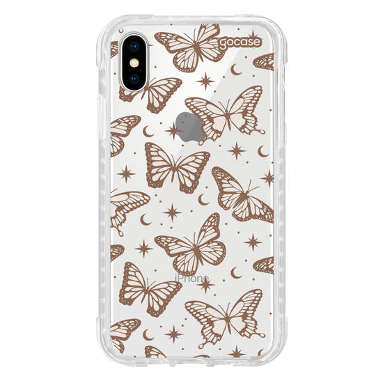 Capinha para celular  Borboletas Místicas - Marrom