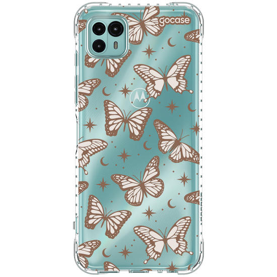 Capinha para celular  Borboletas Místicas - Marrom