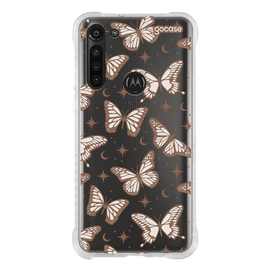 Capinha para celular  Borboletas Místicas - Marrom