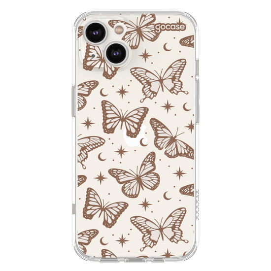 Capinha para celular  Borboletas Místicas - Marrom