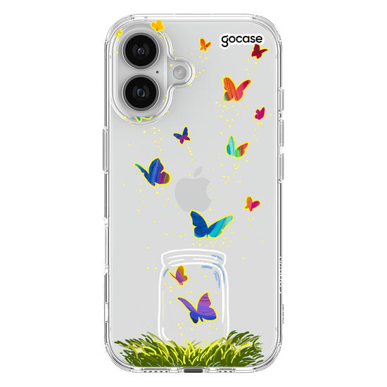 Capinha para celular Borboletas no Pote