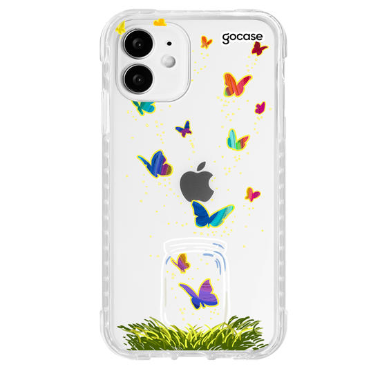 Capinha para celular Borboletas no Pote