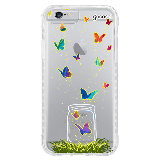 Capinha para celular Borboletas no Pote